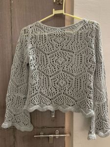 Crochet Knit Top