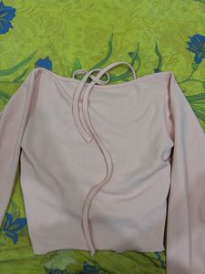 Pink Tie Up Crop Top