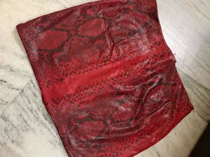 Snake Print Mini Skirt