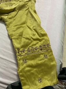 Lime Green Kurta Set Wid Dupatta