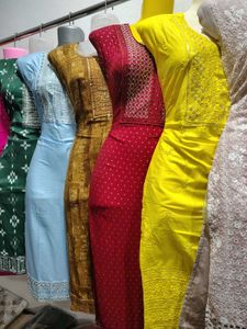 New Kurta Only ₹350 Embroidered And Sequence Work