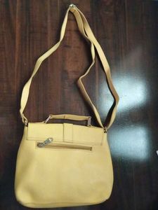 Vintage Yellow Crossbody Bag