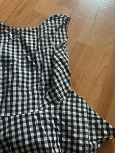 Cute Peplum Gingham Style Top