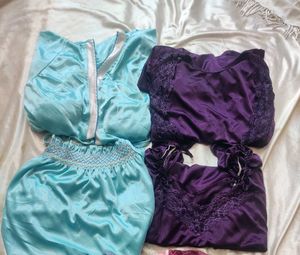Satin Night Wear Combo