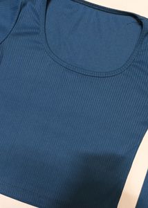 Navy Blue Bodyfitted Top