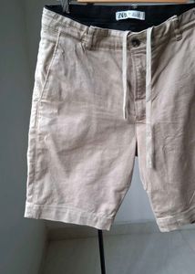 Zara Chino Shorts - Neutral Tan