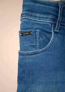 Navy Blue Denim Jeans