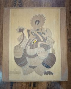 3D Wooden Ganesha Photo Frame