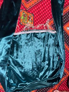 Emerald Velvet Dress