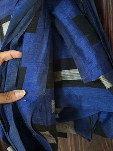 Blue And Black Saree