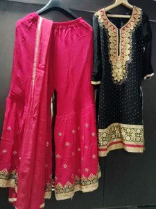 Beautiful✨✨✨✨ Garara Suit Full Stitch