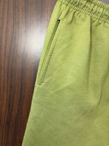 Green Cotton Blend Joggers