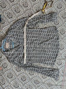 Patterned Button-Down Shirt