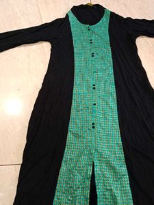 Unique Black and Green Tunic