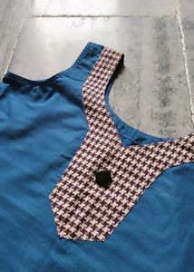 Cotton Kurta And Plazo Set