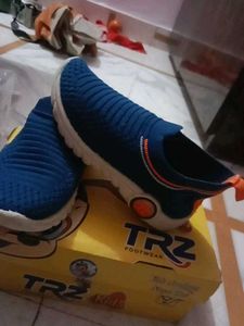 TRZ Kids Blue Slip-On Sneakers
