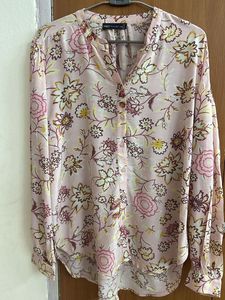 Marks & Spencer Printed Pink Shirt