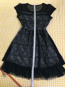 Stretchy  Black Lace Dress Bust 34-36