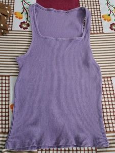 Periwinkle Colour Exercise Crop Top