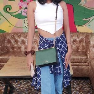 White bodycon CropTop