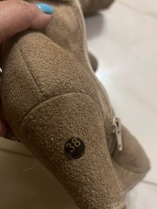 Boots Wedges Swede And Fur