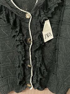 Zara Ruffle Knit Cardigan for L &amp;xL