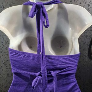 Purple Halter Top