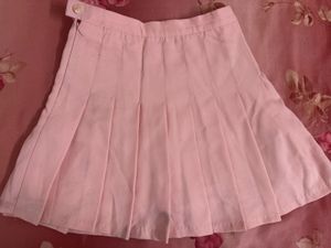 Pink Pleated Skirt with inbuilt shorts