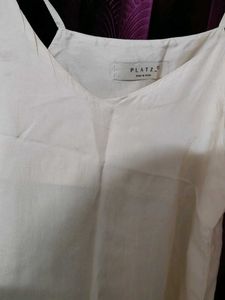 Creamy Korean  Dress