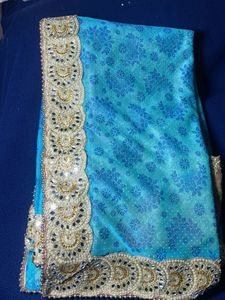 Havy Mirror Work Saree