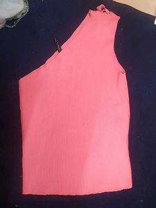 One Shoulder Western Stylish Sleeveless Crop Top