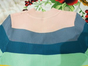 Trendy New Rainbow Crop Top