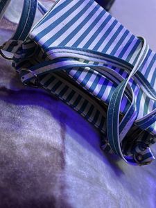 Striped Shoulder Bag