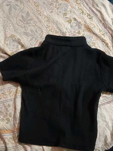 black crop tshirt top🖤