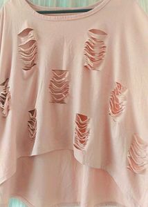 Ripped Pink Top