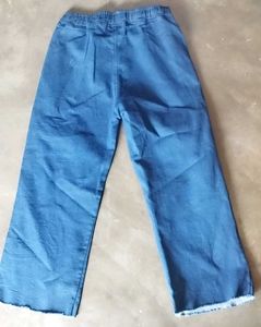 Blue Wide-Leg Jeans