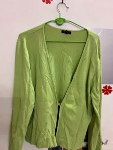 Green Knit Cardigan