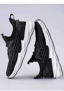 Black &amp; White Athletic Sneakers