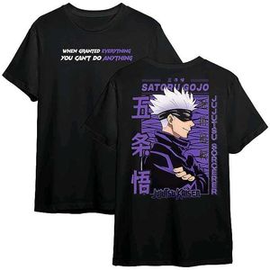 Men Printed Round Neck Black Gojo T-shirt