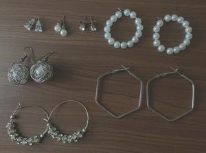 Max Silver Tone Hoop Earrings