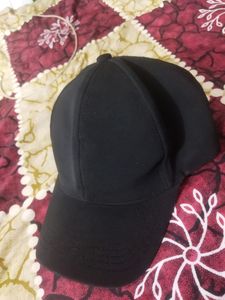 Cotton Black Cap, Men And Women Both Wear