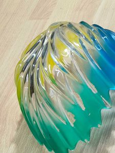 Mikasa Walther Glass Frosted Germany Display Bowl