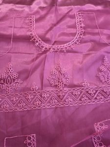 Net Blouse Piece With Satin Lining