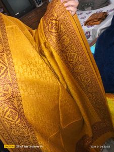 mustard luxury shawl