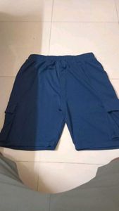 Blue Cargo Shorts