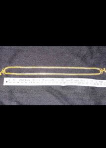 Set Of 2 - Gold Color Anklets - Simple And Elegant