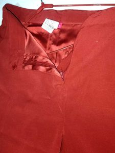 Wide Leg Rust Pants