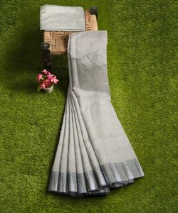 Elegant Grey Saree