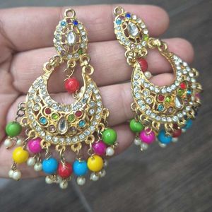 Ethnic Inspired Pearl Necklace &amp; Earring Set