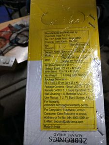 Zebronics Sealed 32 Inch Tv